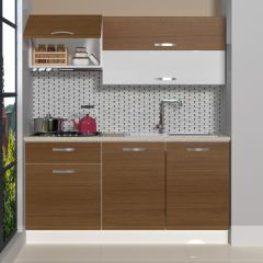Decoraktiv Style 160 MDF Hazır Mutfak Dolabı Ceviz