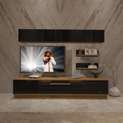 Decoraktiv Trendstyle 5S Mdf Tv Ünitesi Tv Sehpası Pera - Siyah