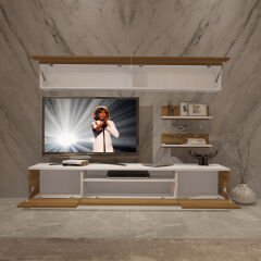Decoraktiv Trendstyle 5S Mdf Tv Ünitesi Tv Sehpası Beyaz - Pera