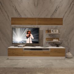 Decoraktiv Trendstyle 5S Mdf Tv Ünitesi Tv Sehpası Beyaz - Pera