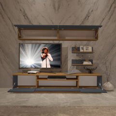 Decoraktiv Trendstyle 5S Mdf Tv Ünitesi Tv Sehpası Pera - Antrasit
