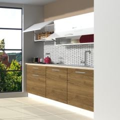 Decoraktiv Style 160 MDF Hazır Mutfak Dolabı Pera - Beyaz