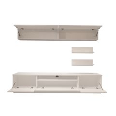 Decoraktiv Trendstyle 5 Slm Tv Ünitesi Tv Sehpası Parlak Beyaz