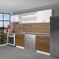 Decoraktiv Elite 220 MDF Hazır Mutfak Dolabı