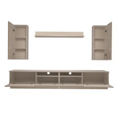 Decoraktiv Trendstyle 5220DS Slm Tv Ünitesi Tv Sehpası Parlak Beyaz