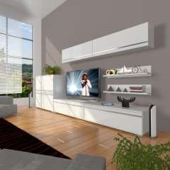 Decoraktiv Eko 6Y Mdf Std Tv Ünitesi Tv Sehpası Parlak Beyaz