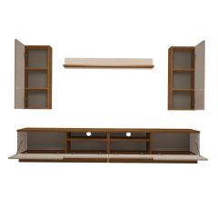 Decoraktiv Trendstyle 5220DS Slm Tv Ünitesi Tv Sehpası Ceviz - Beyaz