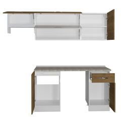 Decoraktiv Elite 220 MDF Hazır Mutfak Dolabı Pera