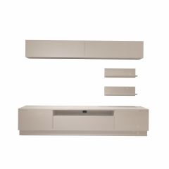 Decoraktiv Trendstyle 5S Slm Tv Ünitesi Tv Sehpası Parlak Beyaz