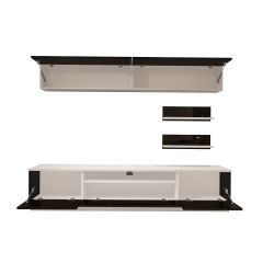 Decoraktiv Trendstyle 5S Slm Tv Ünitesi Tv Sehpası Beyaz - Siyah