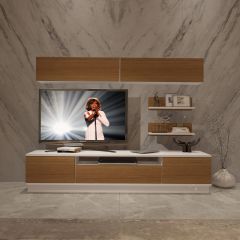 Decoraktiv Trendstyle 5S Slm Tv Ünitesi Tv Sehpası Beyaz - Ceviz