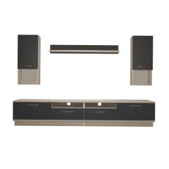 Decoraktiv Trendstyle 5220DA Mdf Tv Ünitesi Tv Sehpası Beyaz - Antrasit