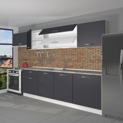 Decoraktiv Ekol 280 MDF Hazır Mutfak Dolabı Antrasit