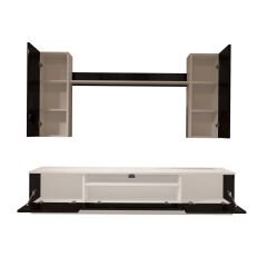 Decoraktiv Trendstyle 5D Mdf Tv Ünitesi Tv Sehpası Beyaz - Siyah