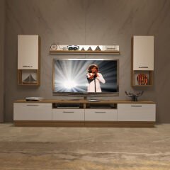 Decoraktiv Trendstyle 5220DA Mdf Tv Ünitesi Tv Sehpası Pera - Beyaz
