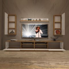 Decoraktiv Trendstyle 5220DA Mdf Tv Ünitesi Tv Sehpası Pera - Beyaz