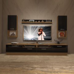 Decoraktiv Trendstyle 5220DA Mdf Tv Ünitesi Tv Sehpası Pera - Siyah