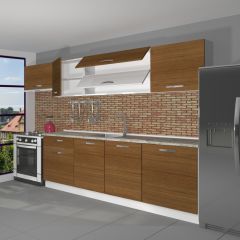 Decoraktiv Ekol 280 MDF Hazır Mutfak Dolabı Ceviz