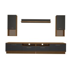 Decoraktiv Trendstyle 5220DA Mdf Tv Ünitesi Tv Sehpası Pera - Antrasit