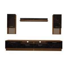 Decoraktiv Trendstyle 5220DA Mdf Tv Ünitesi Tv Sehpası Ceviz - Siyah Mermer