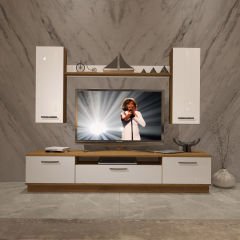 Decoraktiv Trendstyle 5D Mdf Tv Ünitesi Tv Sehpası Pera - Beyaz