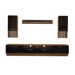 Decoraktiv Trendstyle 5220DA Mdf Tv Ünitesi Tv Sehpası Pera - Siyah Mermer
