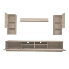 Decoraktiv Trendstyle 5220DAS Mdf Tv Ünitesi Tv Sehpası Parlak Beyaz