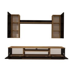 Decoraktiv Trendstyle 5D Mdf Tv Ünitesi Tv Sehpası Pera - Siyah