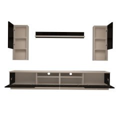 Decoraktiv Trendstyle 5220DAS Mdf Tv Ünitesi Tv Sehpası Beyaz - Siyah