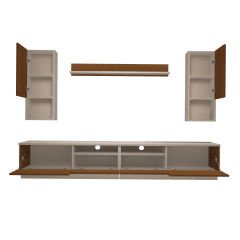 Decoraktiv Trendstyle 5220DAS Mdf Tv Ünitesi Tv Sehpası Beyaz - Ceviz