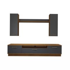 Decoraktiv Trendstyle 5D Mdf Tv Ünitesi Tv Sehpası Pera - Antrasit