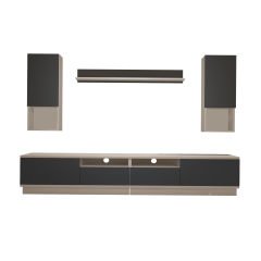 Decoraktiv Trendstyle 5220DAS Mdf Tv Ünitesi Tv Sehpası Beyaz - Antrasit