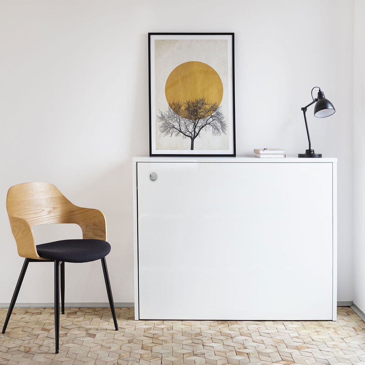 Decoraktiv Secret Mdf Açılır Kitaplıklı Çalışma Masası