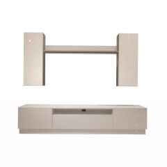Decoraktiv Trendstyle 5DS Mdf Tv Ünitesi Tv Sehpası Parlak Beyaz