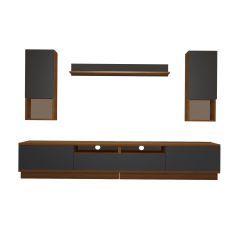 Decoraktiv Trendstyle 5220DAS Mdf Tv Ünitesi Tv Sehpası Ceviz - Antrasit