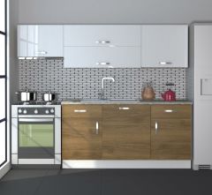 Decoraktiv Prestij 220 MDF Hazır Mutfak Dolabı Pera - Beyaz