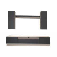 Decoraktiv Trendstyle 5DS Mdf Tv Ünitesi Tv Sehpası Beyaz - Antrasit