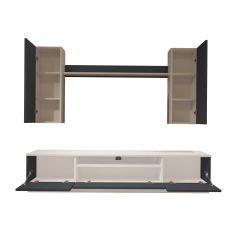 Decoraktiv Trendstyle 5DS Mdf Tv Ünitesi Tv Sehpası Beyaz - Antrasit