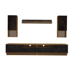 Decoraktiv Trendstyle 5220DAS Mdf Tv Ünitesi Tv Sehpası Pera - Siyah Mermer
