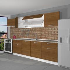 Decoraktiv Prestij 280 MDF Hazır Mutfak Dolabı Bordo
