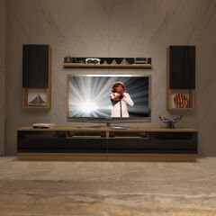 Decoraktiv Trendstyle 5220DAS Mdf Tv Ünitesi Tv Sehpası Pera - Siyah