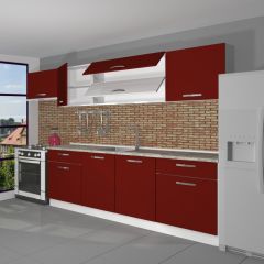 Decoraktiv Prestij 280 MDF Hazır Mutfak Dolabı Bordo