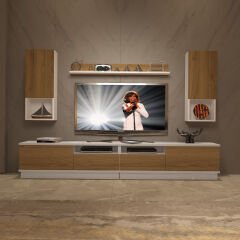 Decoraktiv Trendstyle 5220DAS Mdf Tv Ünitesi Tv Sehpası Beyaz - Pera