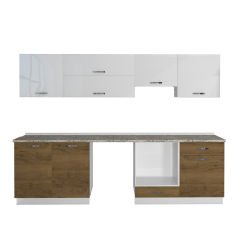 Decoraktiv Elite 280Y Ankastre MDF Hazır Mutfak Dolabı Pera - Beyaz