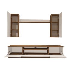 Decoraktiv Trendstyle 5DS Mdf Tv Ünitesi Tv Sehpası Ceviz - Beyaz