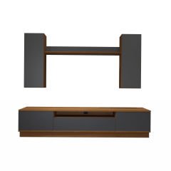Decoraktiv Trendstyle 5DS Mdf Tv Ünitesi Tv Sehpası Ceviz - Antrasit