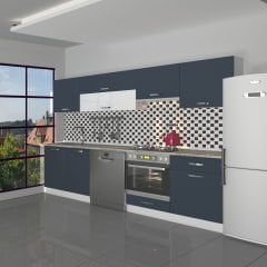 Decoraktiv Elite 280Y Ankastre MDF Hazır Mutfak Dolabı Antrasit