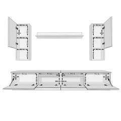 Decoraktiv Trendstyle 5220DAS Mdf Tv Ünitesi Tv Sehpası Pera