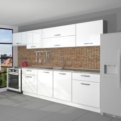 Decoraktiv Prestij 280 MDF Hazır Mutfak Dolabı Parlak Beyaz