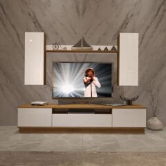 Decoraktiv Trendstyle 5DS Mdf Tv Ünitesi Tv Sehpası Pera - Beyaz
